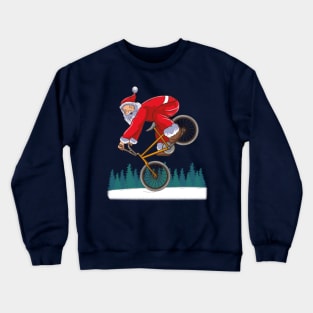 BMX Endo Santa Claus Freestyle Merry Christmas Bike Tricks Crewneck Sweatshirt